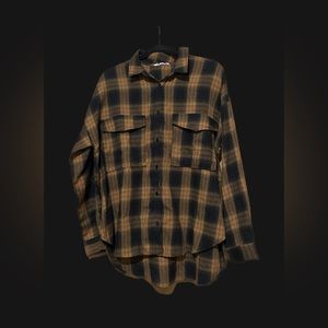 Fireside Mocha Plaid Flannel | Black & Brown